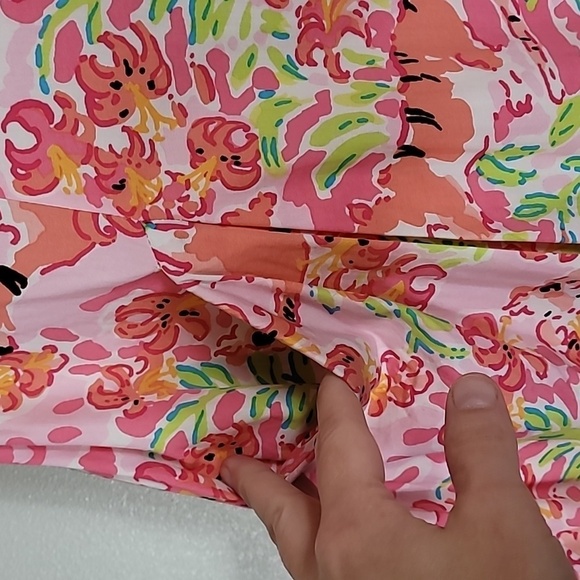 Lilly Pulitzer Ferra Call Me Kitty Cat Dress Size 4 Small Strapless Corset Mini - Picture 6 of 16